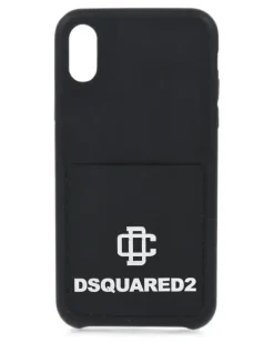 iPhone X-Hülle mit Logo-Print - Schwarz