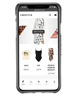 iPhone X-Hülle mit Logo - Schwarz