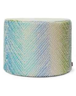 Island Hocker (40cm x 30cm) - 170 - TURQUOISE MULTICOLOR
