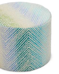 Island Hocker (40cm x 30cm) - 170 - TURQUOISE MULTICOLOR