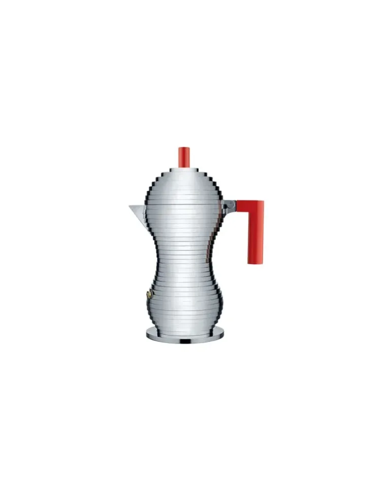 italienischer Kaffeebereiter Pulcina - Metall - Gussaluminium - Designer Michele de Lucchi