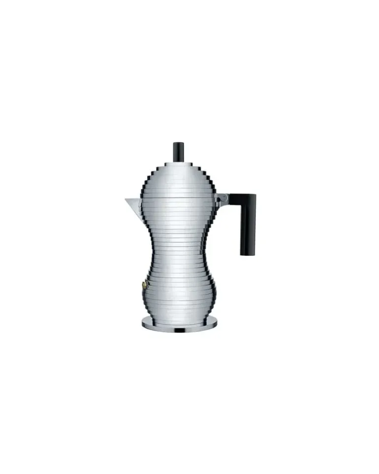 italienischer Kaffeebereiter Pulcina - Metall - Gussaluminium - Designer Michele de Lucchi