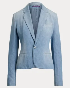 Jacke Lochlan aus Baumwolldenim Blue