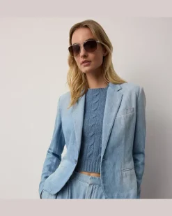 Jacke Lochlan aus Baumwolldenim Blue