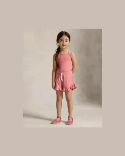 Jacquard-Badeanzug mit Mini-Zopfmuster Pink