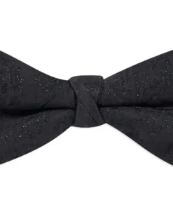 Jacquard-Fliege - Schwarz