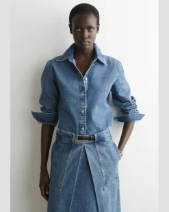 Jeanshemd Blau