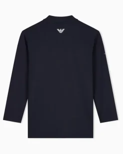 Jersey-Langarmshirt Tennis Pro mit schmaler Passform Schwarz