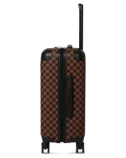 Jetstream Hai-Rollkoffer mit Schachbrettmuster - Braun