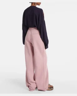 Jogginghose aus Baumwoll-Jersey Rosa