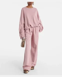Jogginghose aus Baumwoll-Jersey Rosa