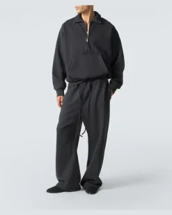 Jogginghose aus Baumwoll-Jersey Schwarz