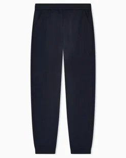 Jogginghose aus doppellagigem Jersey, gefertigt aus einer Modal-Mischung Marineblau