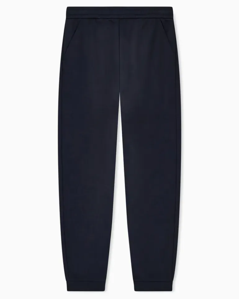 Jogginghose aus doppellagigem Jersey, gefertigt aus einer Modal-Mischung Marineblau