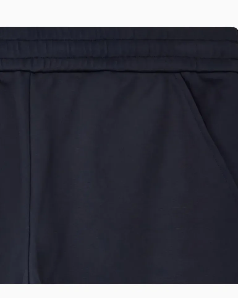 Jogginghose aus doppellagigem Jersey, gefertigt aus einer Modal-Mischung Marineblau