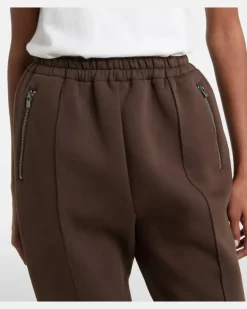 Jogginghose aus einem Baumwollgemisch Braun