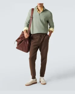Jogginghose aus Jersey Braun