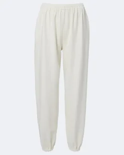Jogginghose aus Jersey Weiß