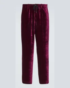 Jogginghose aus Samt Violett