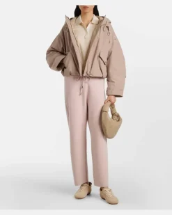 Jogginghose aus Wolle und Kaschmir Rosa
