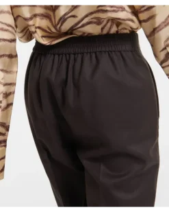 Jogginghose aus Wollflanell Braun