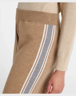 Jogginghose Benada aus einem Wollgemisch Beige