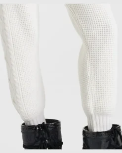 Jogginghose Crystal aus Wolle Weiß