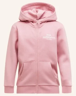 Jr Original Zip Hood Kapuzensweatshirtjacke rosa