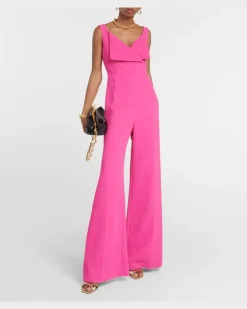 Jumpsuit Antica aus Crêpe Rosa