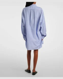 Jumpsuit aus Baumwollpopeline Blau