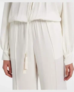 Jumpsuit aus Cady Weiß