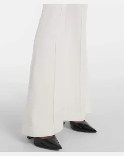 Jumpsuit aus Crêpe Weiß