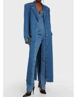 Jumpsuit aus Denim Blau