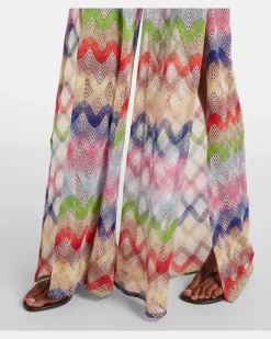 Jumpsuit aus Häkelstrick Multicolor