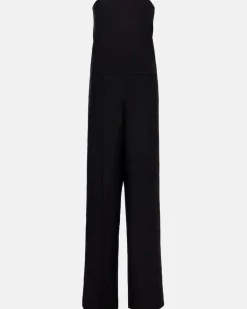 Jumpsuit aus Wolle Schwarz