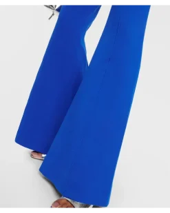 Jumpsuit aus Wollkrepp Blau