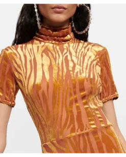 Jumpsuit Benton aus Devoré Orange