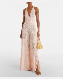 Jumpsuit Irena aus Spitze Rosa