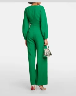 Jumpsuit Pattie aus Crêpe GrüN