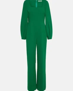 Jumpsuit Pattie aus Crêpe GrüN