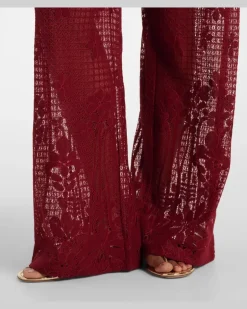 Jumpsuit Viv aus Spitze Burgunderrot