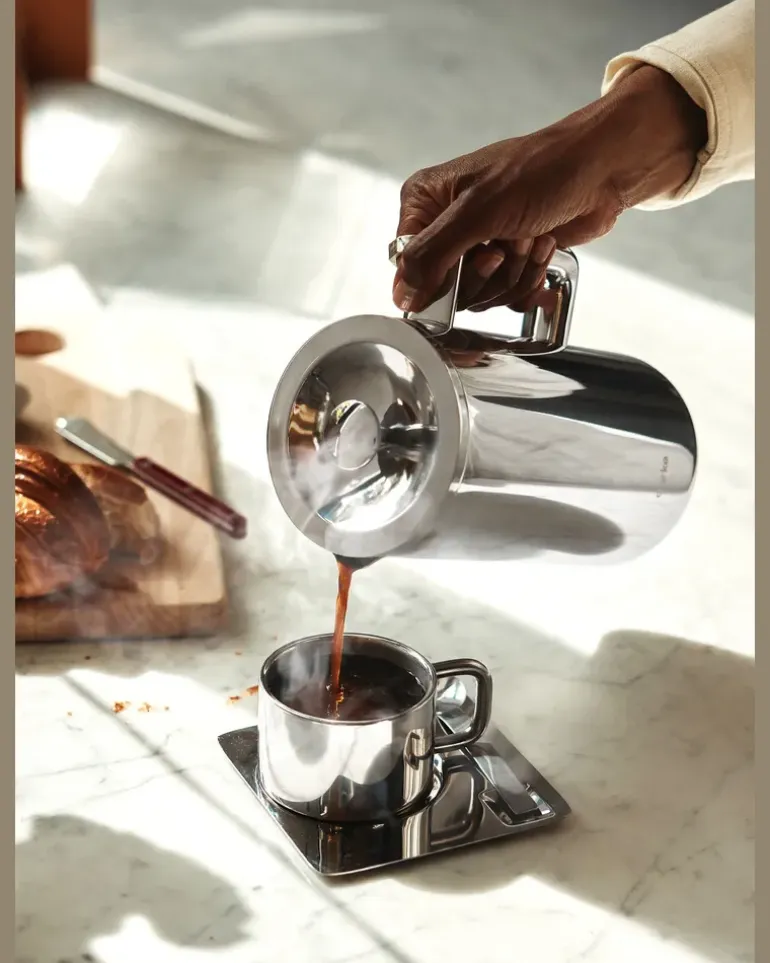 Kaffeebereiter silber
