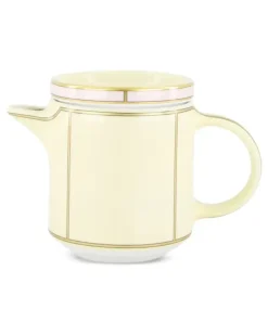 Kaffeekanne aus Porzellan - Gelb