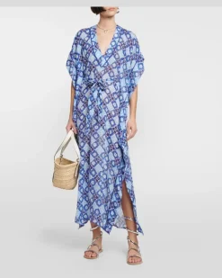 Kaftan Andrea Blau
