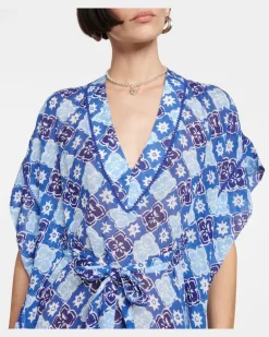 Kaftan Andrea Blau