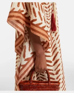 Kaftan aus Baumwolle Weiß