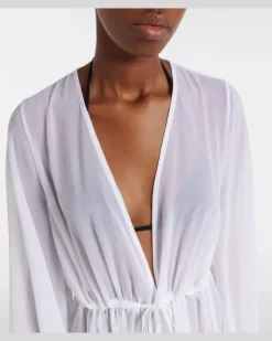 Kaftan Betty Weiß