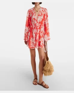 Kaftan Chloe aus Georgette Weiß