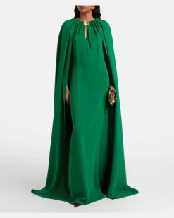 Kaftan Cyclamen aus Georgette Rot
