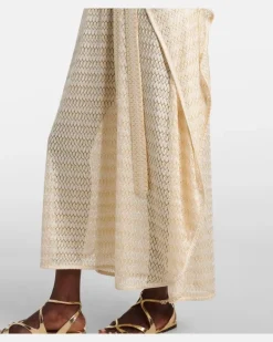 Kaftan June aus Häkelstrick Neutral